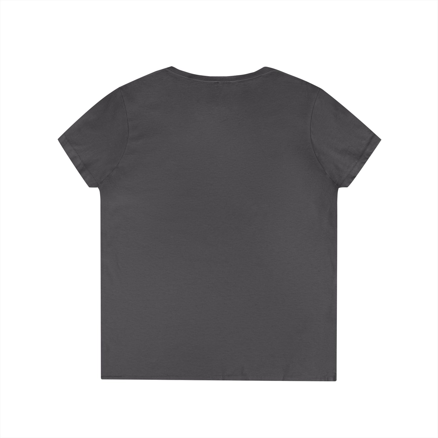 Ladies' V-Neck T-Shirt — Retro Gold Seal 'S' Emblem