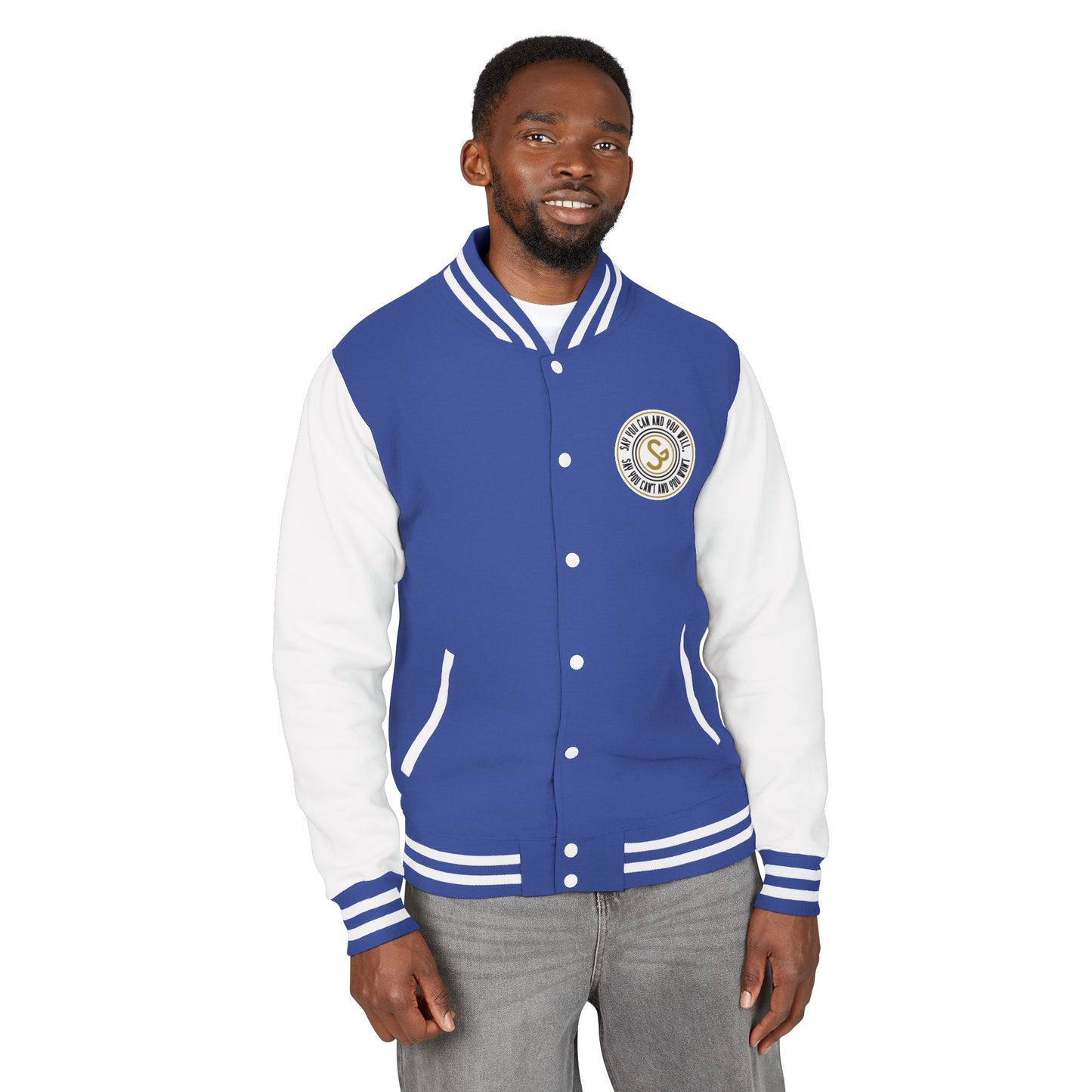 Letterman Jacket - Retro School Crest Varsity Jacket