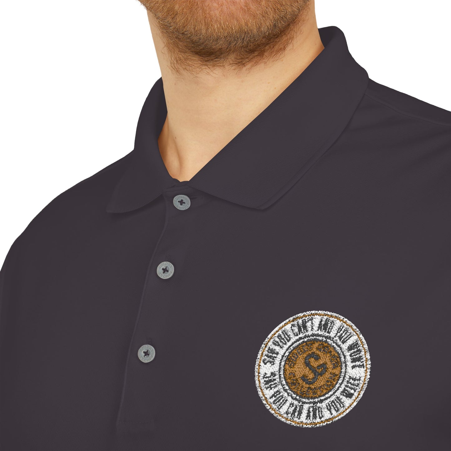 Classic Polo — Embroidered "Say You Can and You Will" Performance Golf Shirt