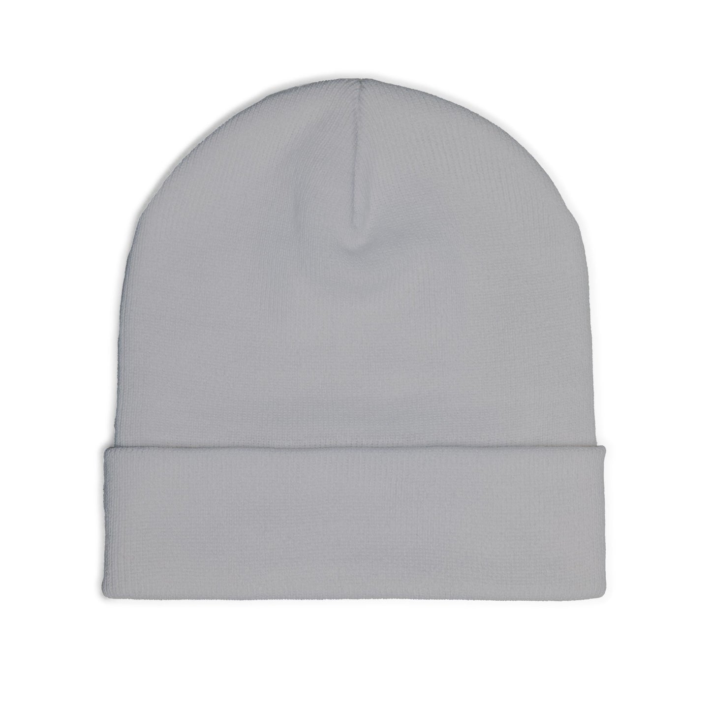 Embroidered Compass Logo Knit Beanie — Minimal Outdoor Winter Hat
