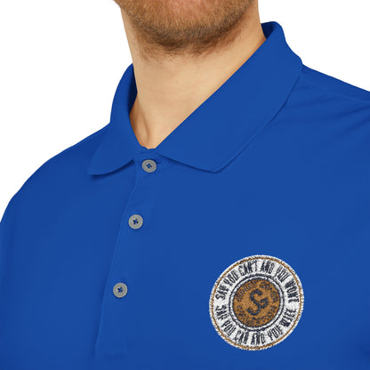 Classic Polo — Embroidered "Say You Can and You Will" Performance Golf Shirt