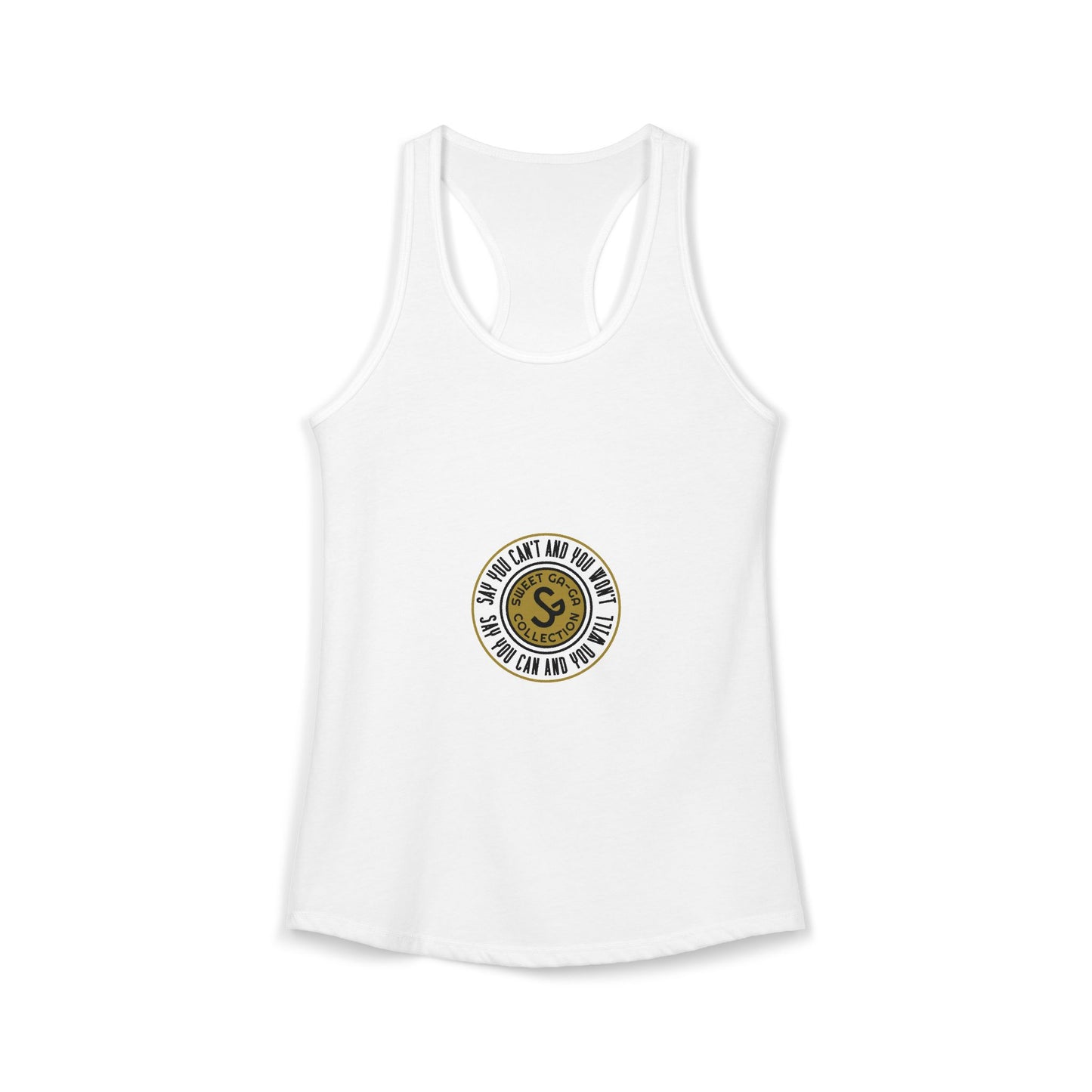 Women's Ideal Racerback Tank -"Say You Can and You Will"
