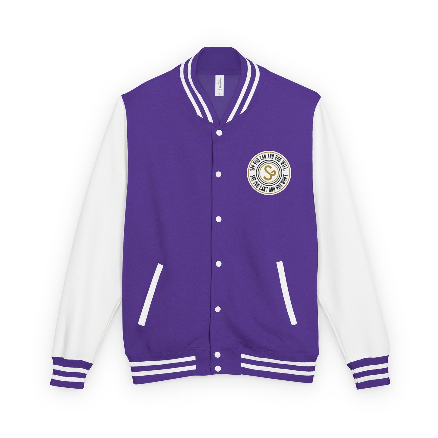 Letterman Jacket - Retro School Crest Varsity Jacket
