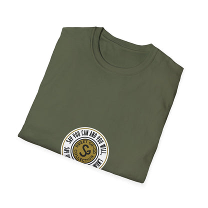 Vintage Seal Graphic T-Shirt — 'SS' Round Emblem Logo