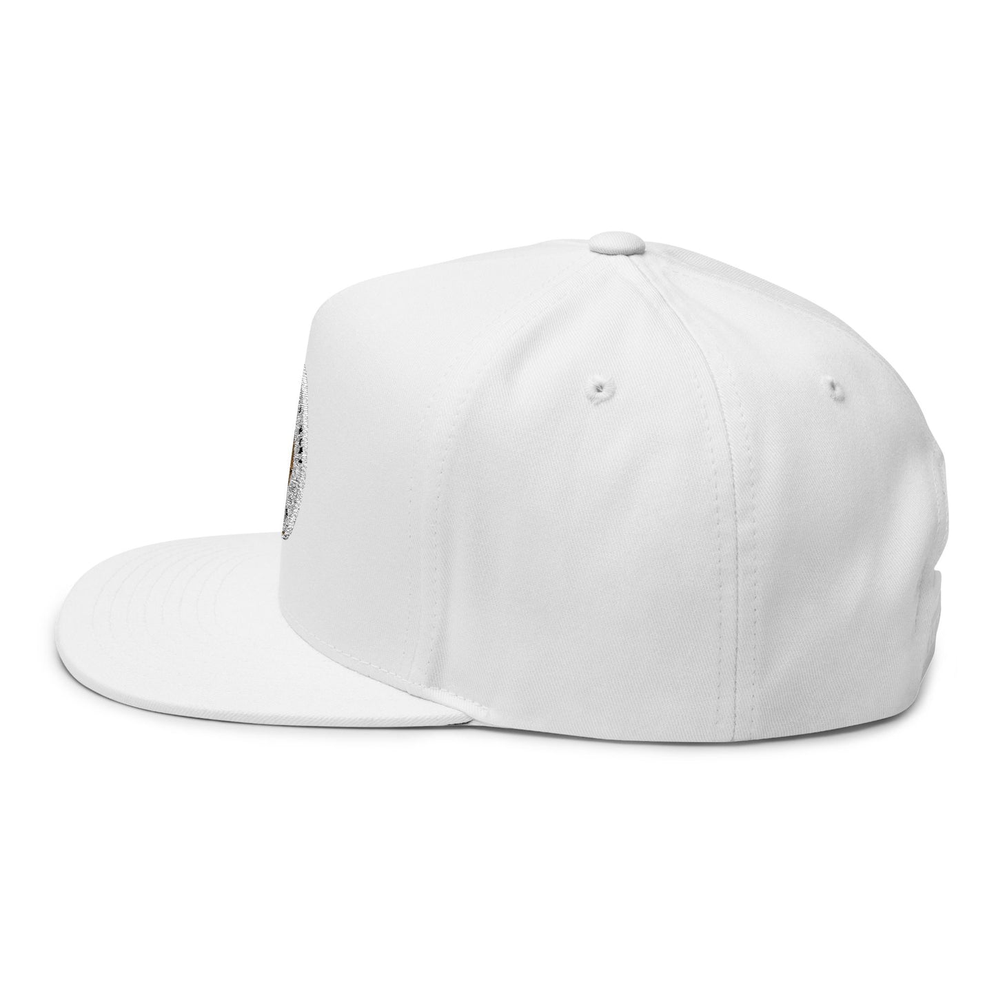 Embroidered Flat Bill Cap