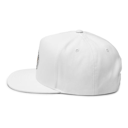 Embroidered Flat Bill Cap