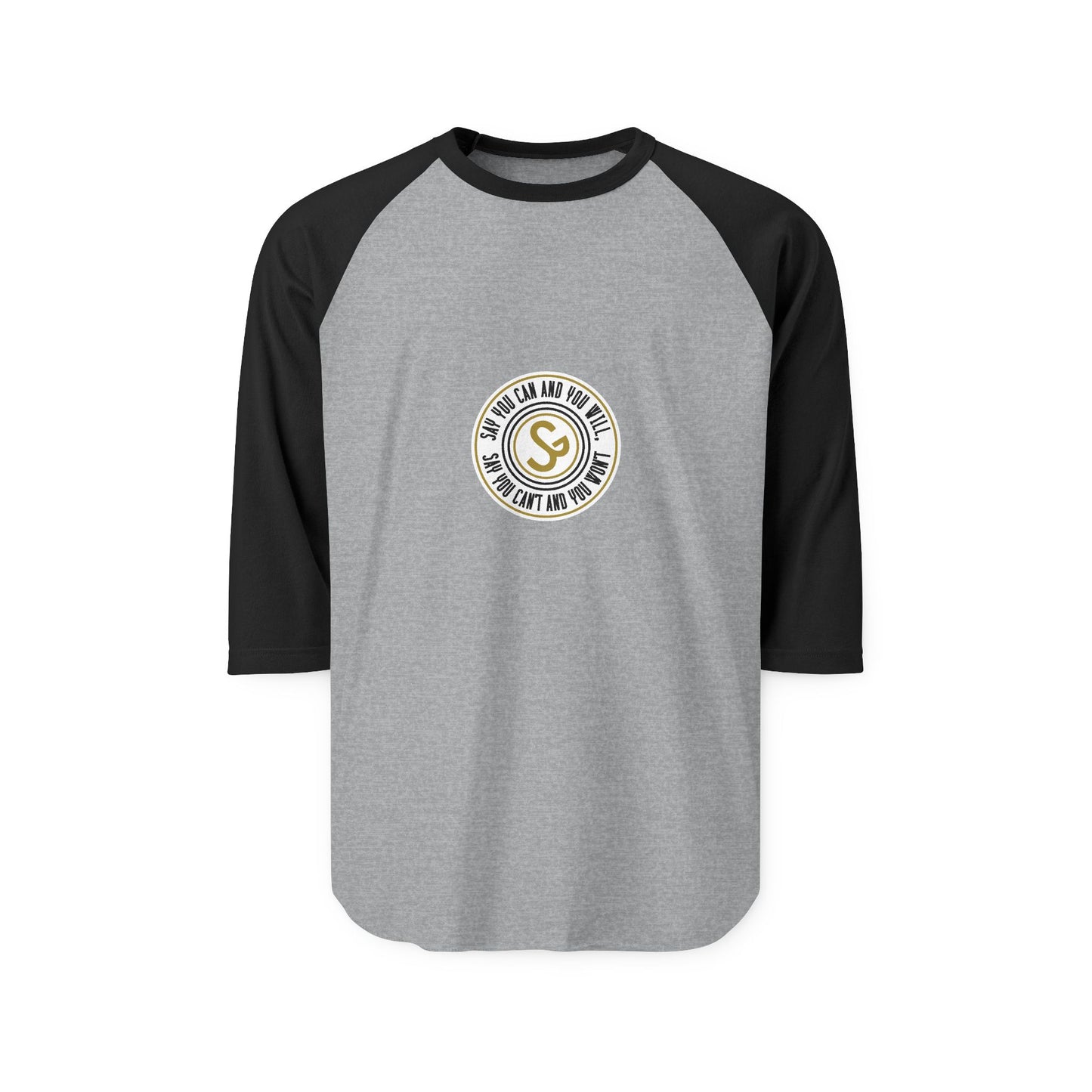 Raglan Shirt — Vintage Circular Logo Graphic