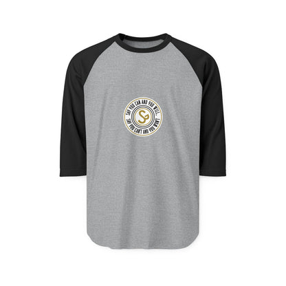Raglan Shirt — Vintage Circular Logo Graphic