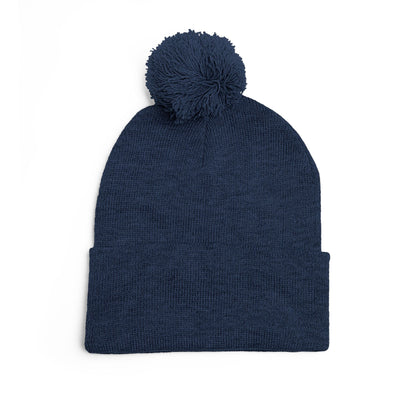 Pom-Pom Knit Cap - "Say You Can and You Will"