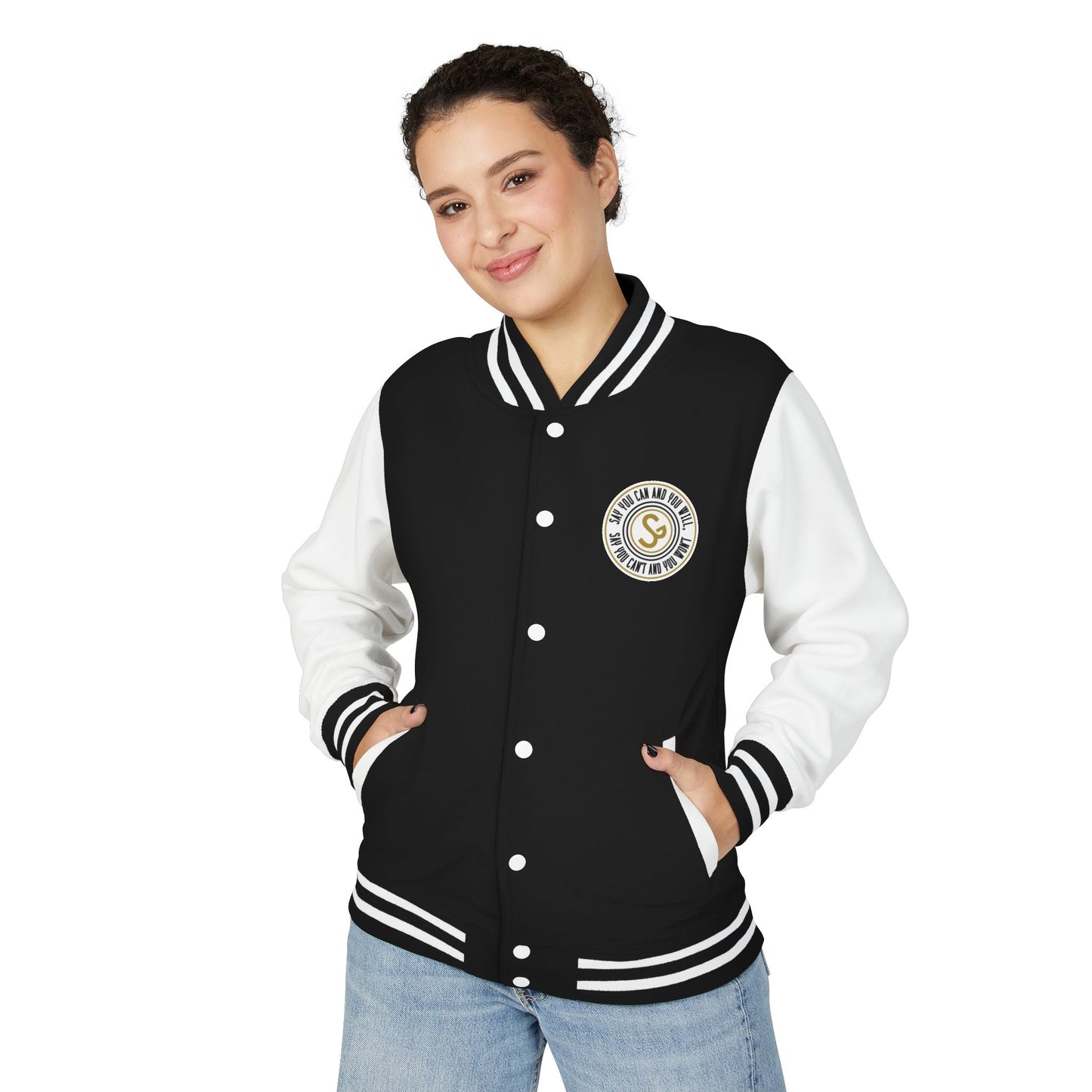 Letterman Jacket - Retro School Crest Varsity Jacket