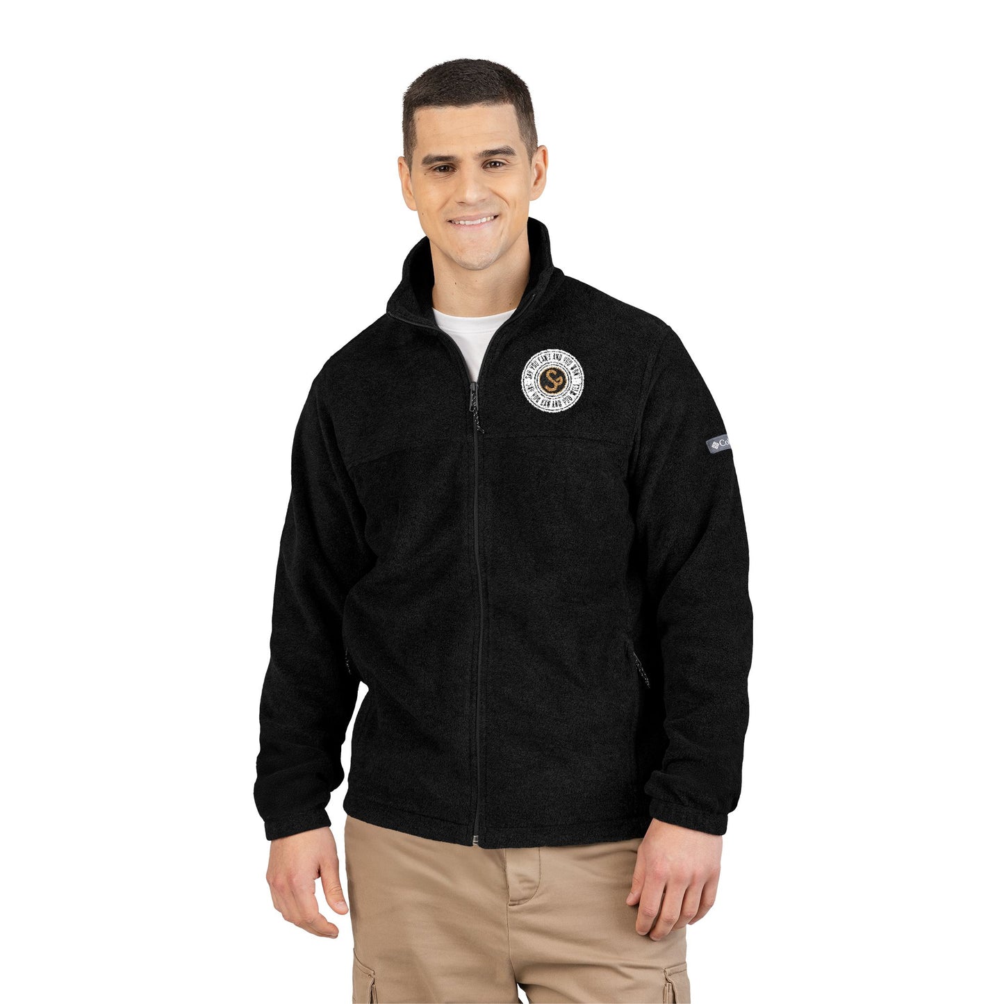 Embroidered "Say You Can and You Will" Fleece Jacket