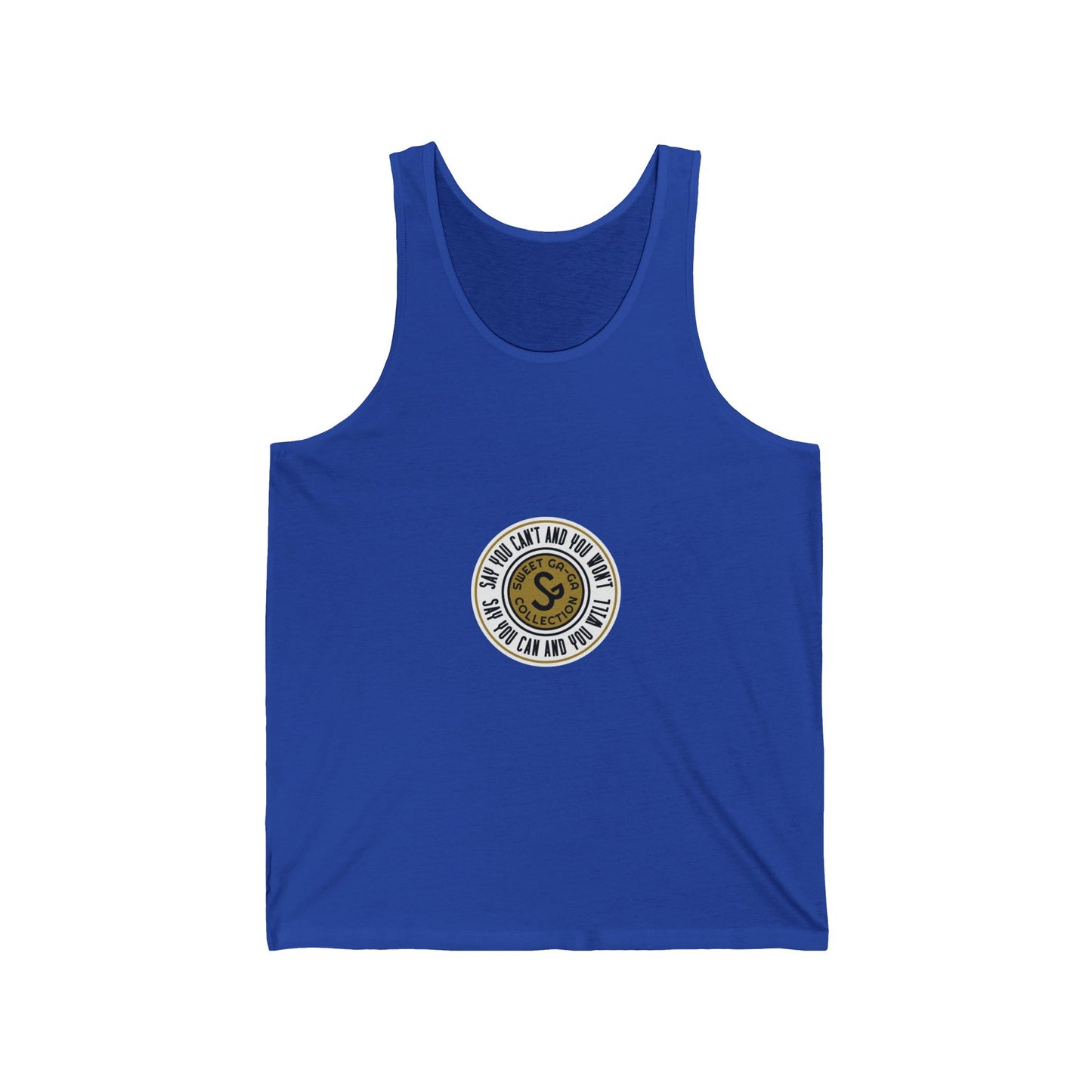 Vintage Surf-Style Tank Top — "Say You Can and You Will"