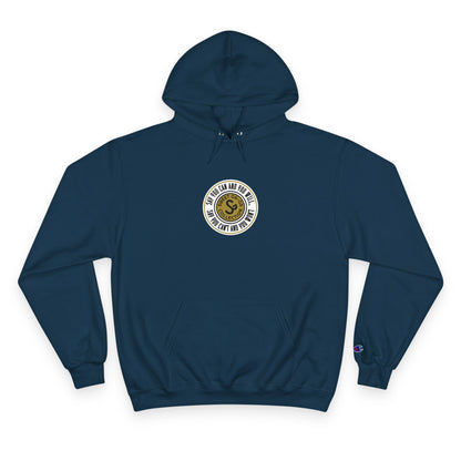 Champion Hoodie — Vintage-Inspired Circular Logo Hoodie
