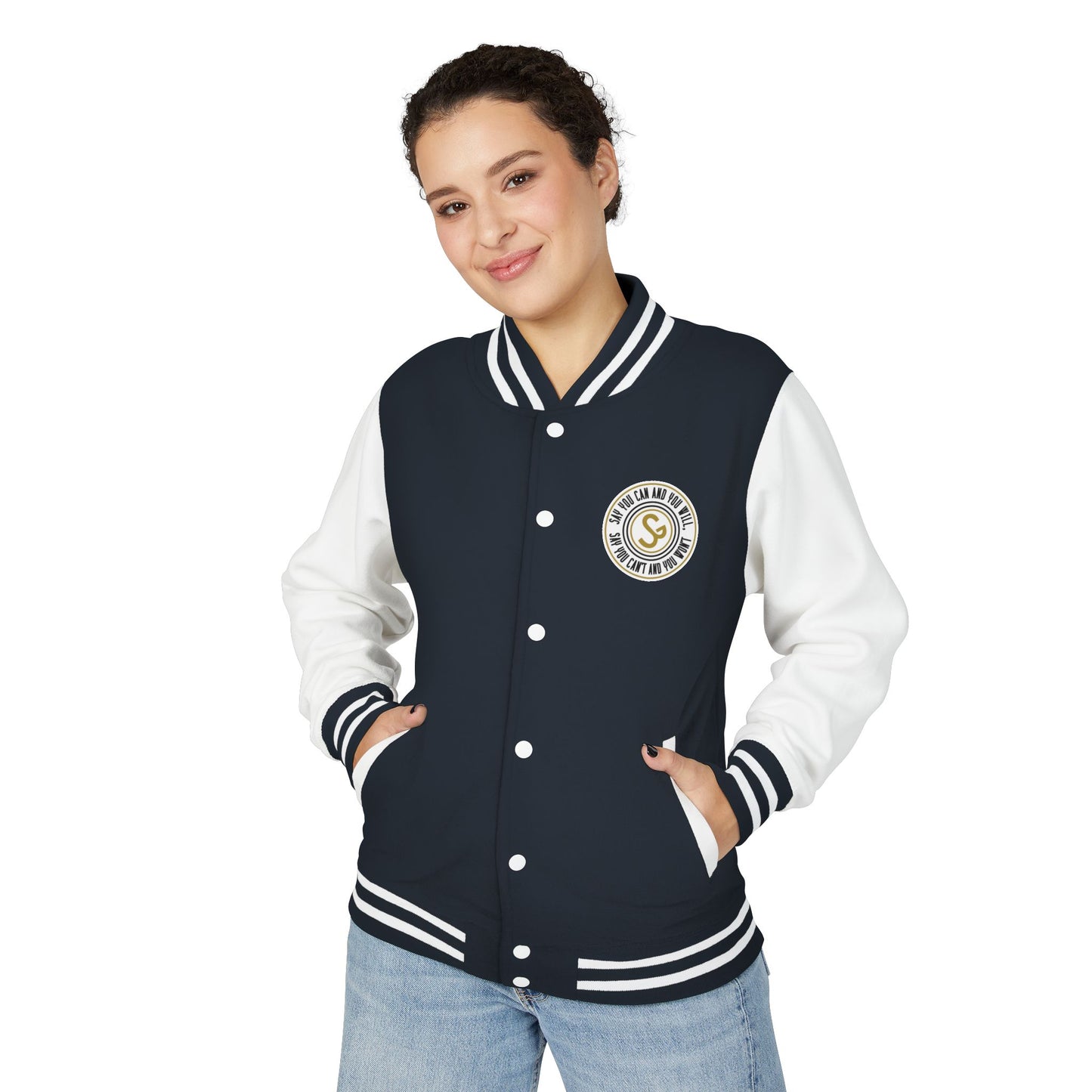 Letterman Jacket - Retro School Crest Varsity Jacket