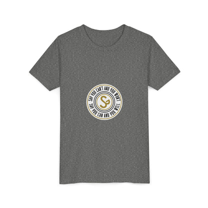 Youth Tee - "Say You Can and You Will" Retro Badge Graphic
