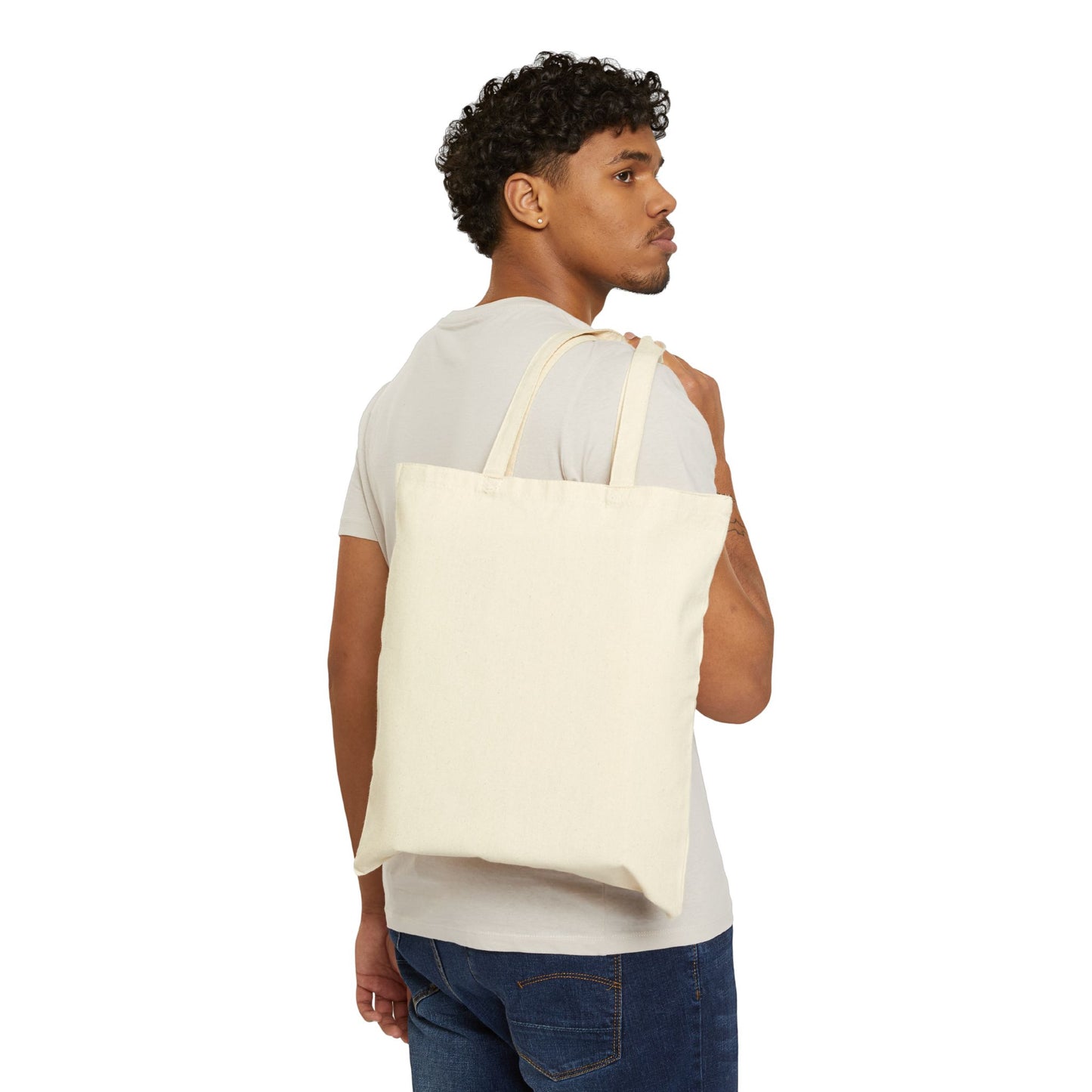 Vintage Logo Cotton Canvas Tote Bag