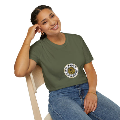Vintage Seal Graphic T-Shirt — 'SS' Round Emblem Logo