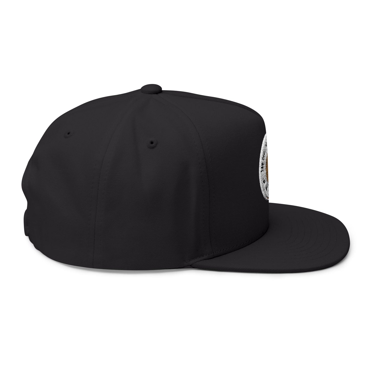 Embroidered Flat Bill Cap