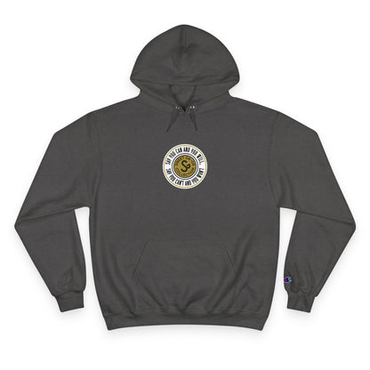 Champion Hoodie — Vintage-Inspired Circular Logo Hoodie