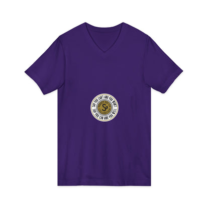 Minimalist Coin Logo V-Neck Tee