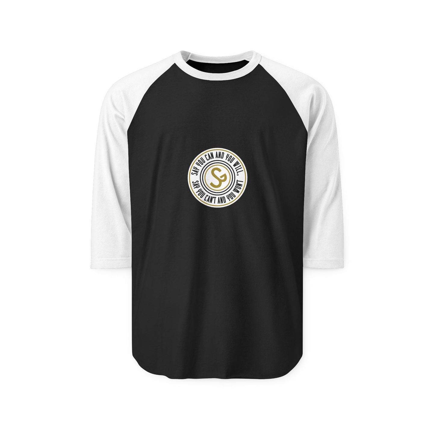 Raglan Shirt — Vintage Circular Logo Graphic