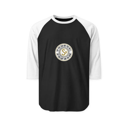 Raglan Shirt — Vintage Circular Logo Graphic