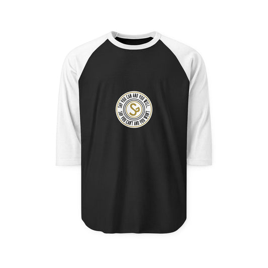 Raglan Shirt — Vintage Circular Logo Graphic