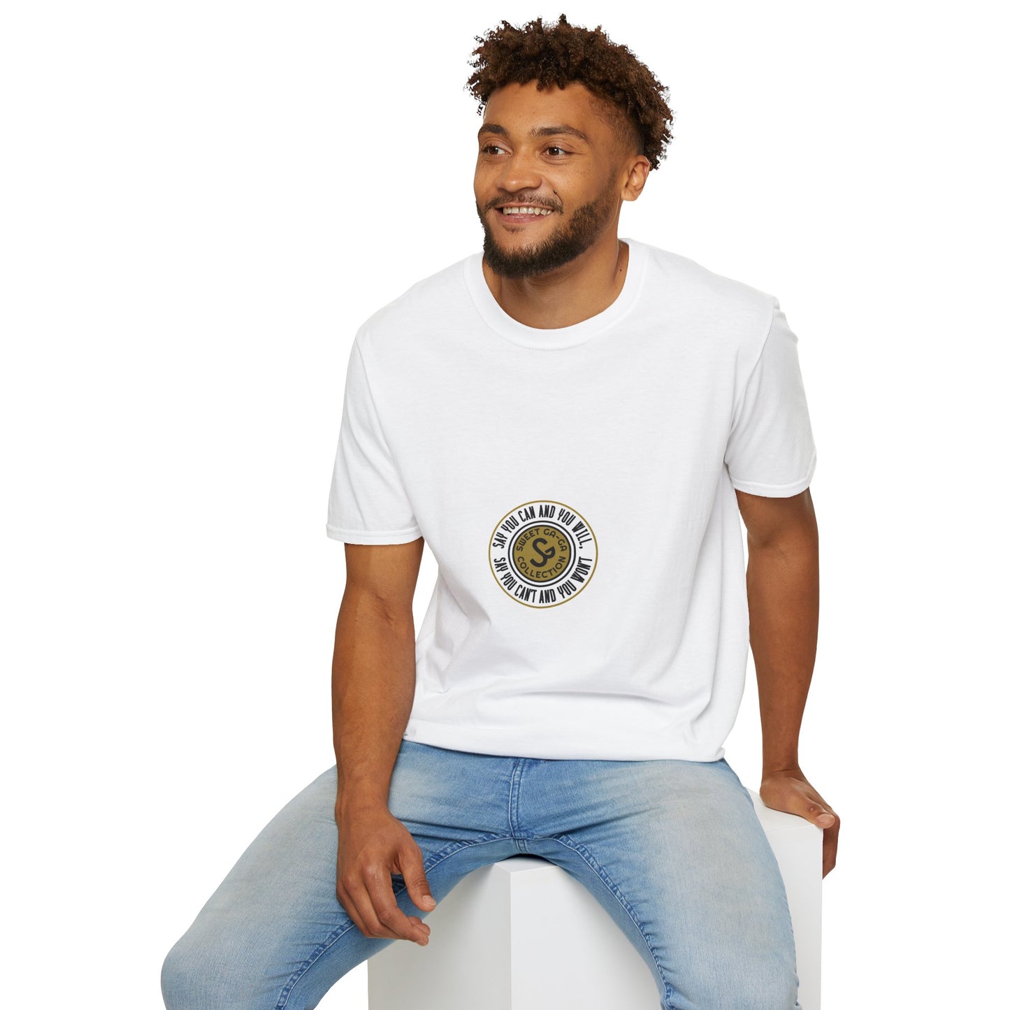 Vintage Seal Graphic T-Shirt — 'SS' Round Emblem Logo