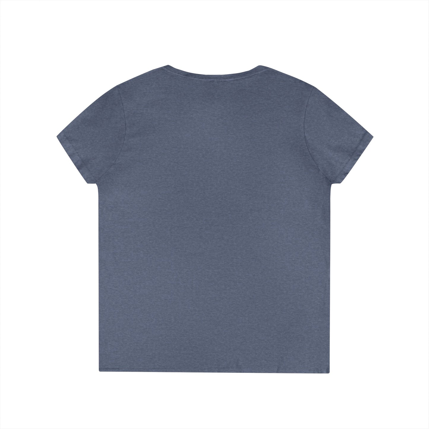 Ladies' V-Neck T-Shirt — Retro Gold Seal 'S' Emblem