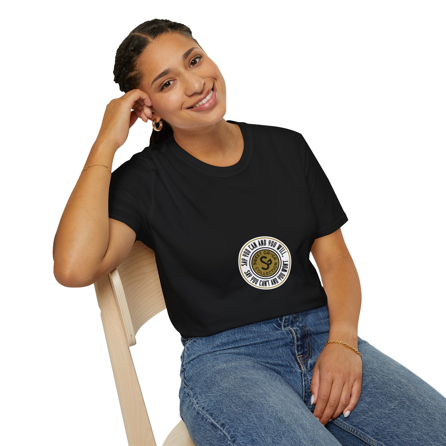 Vintage Seal Graphic T-Shirt — 'SS' Round Emblem Logo