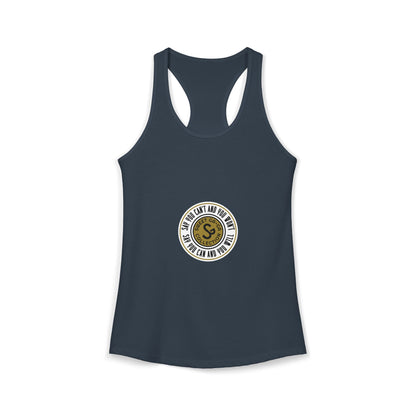 Women's Ideal Racerback Tank -"Say You Can and You Will"
