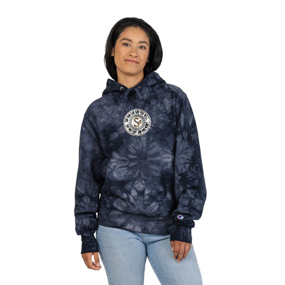 Tie-Dye Embroidered Hoodie — "Say You Can and You Will"