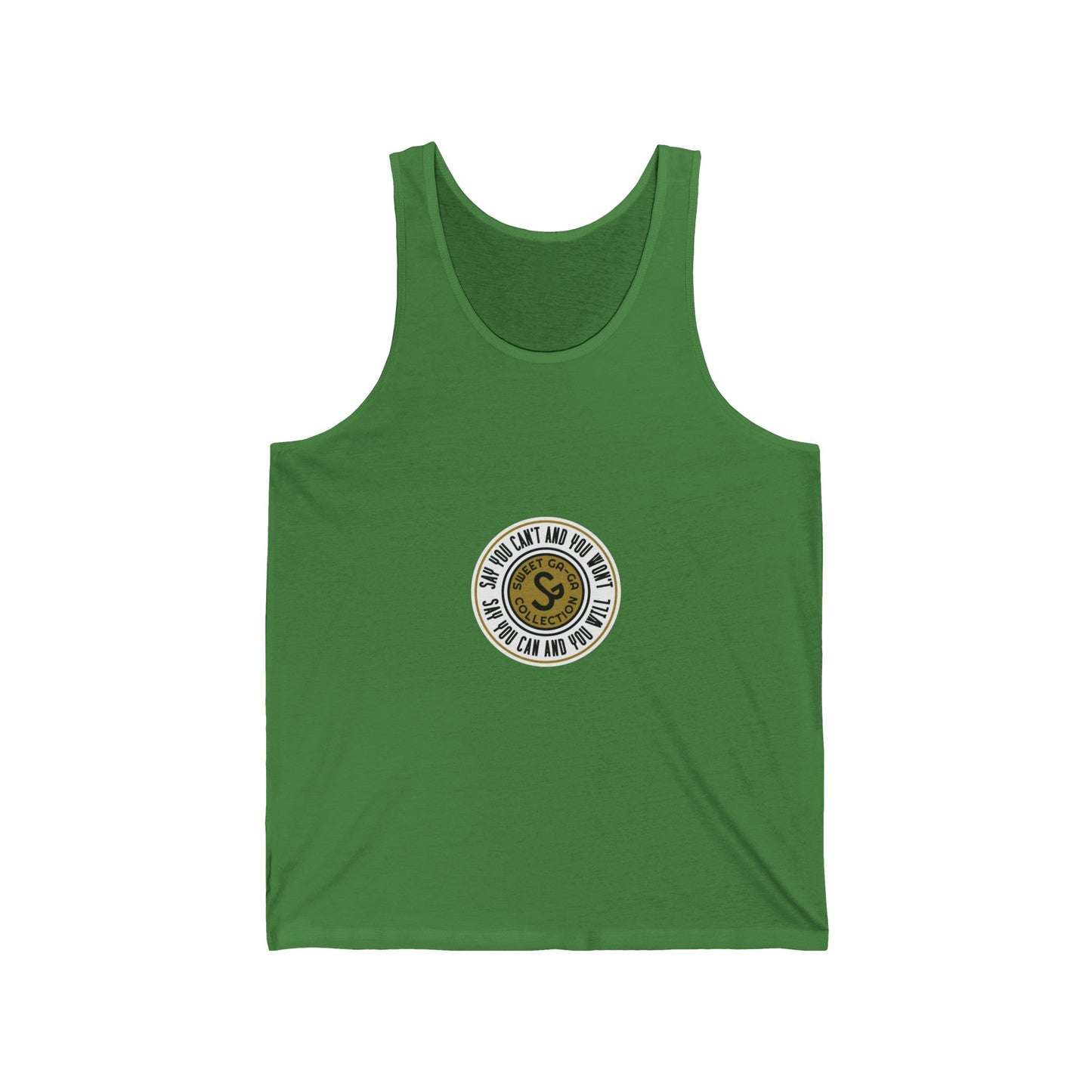 Vintage Surf-Style Tank Top — "Say You Can and You Will"