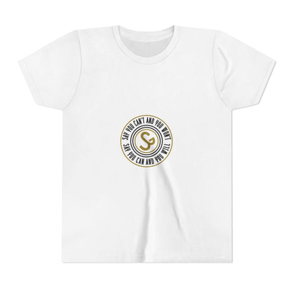 Youth Tee - "Say You Can and You Will" Retro Badge Graphic