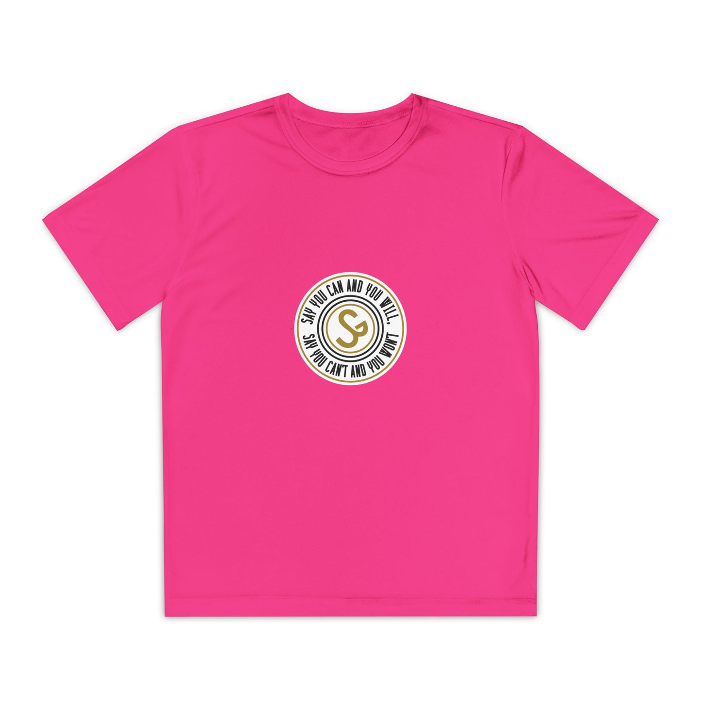 Youth Competitor Tee - "Say You Can and You Will"