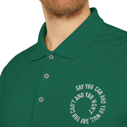Performance Polo — ‘Not Your Average’ Circular Logo Golf Shirt