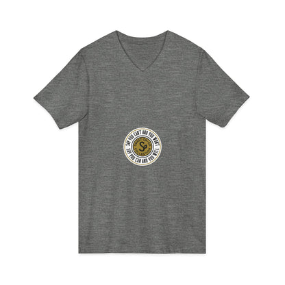 Minimalist Coin Logo V-Neck Tee