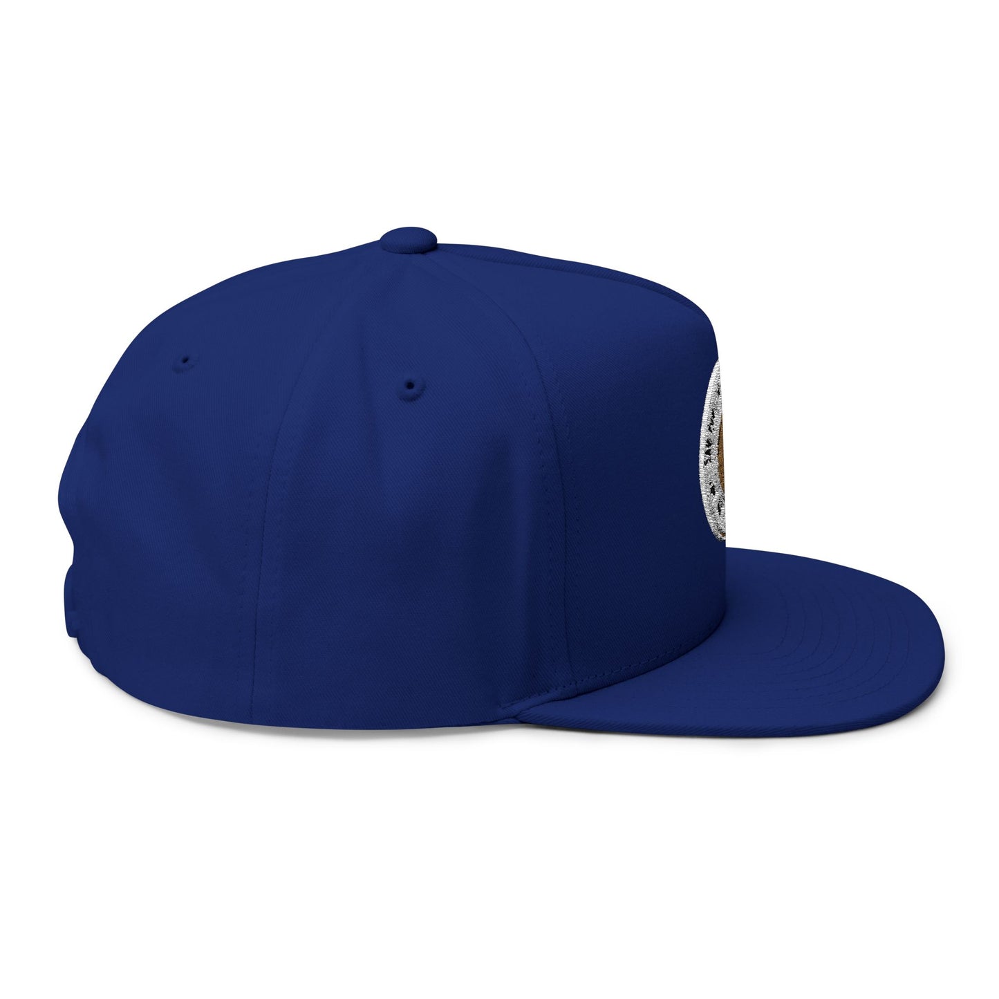 Embroidered Flat Bill Cap
