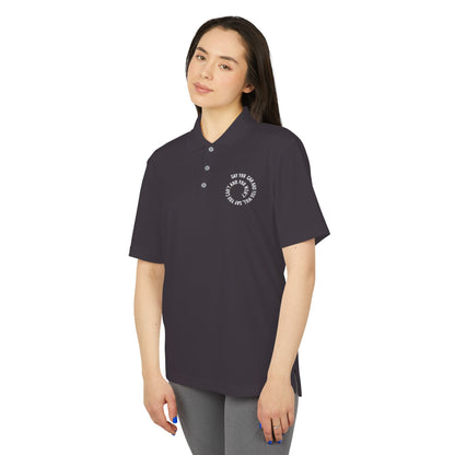 Performance Polo — ‘Not Your Average’ Circular Logo Golf Shirt