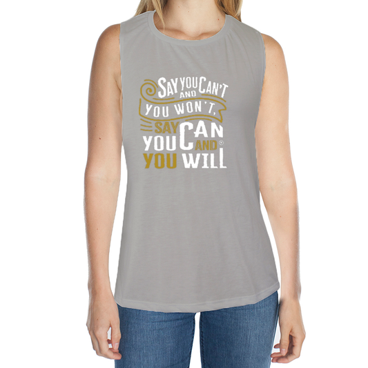 Say You Can Women's Bamboo Organic Muscle T-shirt