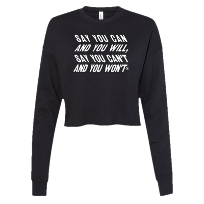 Say You Can Women's Slant Longsleeve