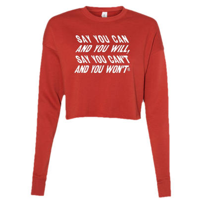 Say You Can Women's Slant Longsleeve