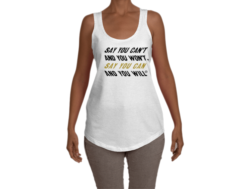 Say You Can Terry Racerback Tank