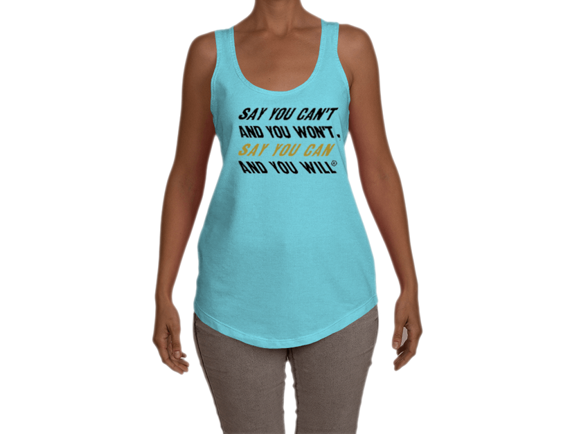 Say You Can Terry Racerback Tank