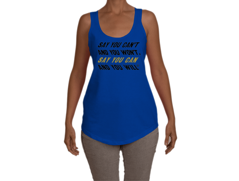 Say You Can Terry Racerback Tank