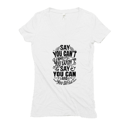 Say you Can Hemp Organic V-Neck T-Shirt